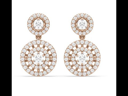 Fillipa Dangling Diamond Earrings