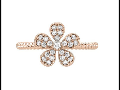 Ariana Classic Flower Diamond Ring