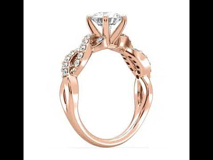 Nyla Twisted Solitaire Diamond Ring