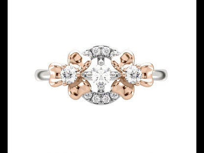 Isabella Floral Orb Diamond Ring