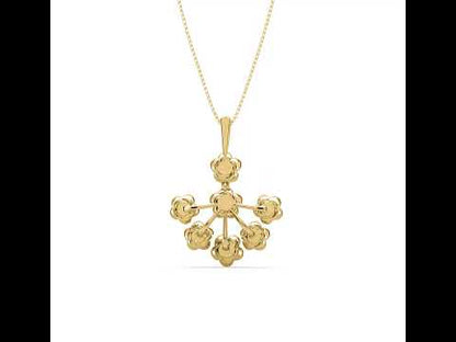 Eva Floral Diamond Pendant