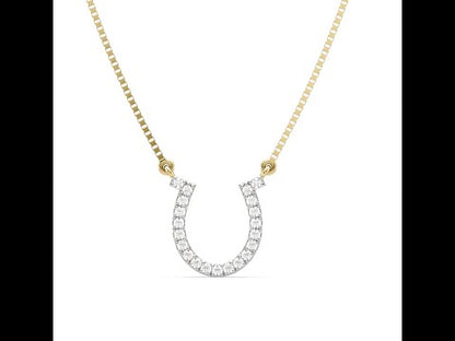 Allie Horseshoe Diamond Pendant