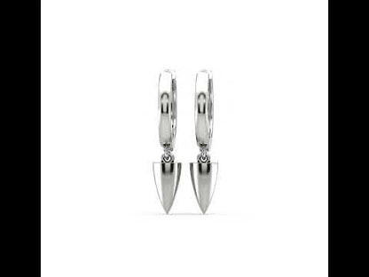 Sabrina Spike Diamond Huggie Earrings