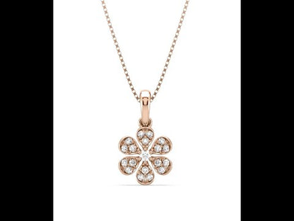 Fedra Flower Diamond Pendant