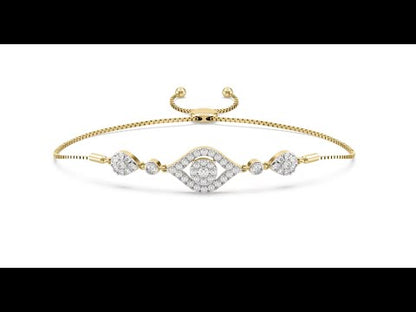 Mellie Evil Eye Diamond Bracelet