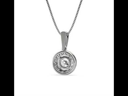 Livia Halo Diamond Pendant