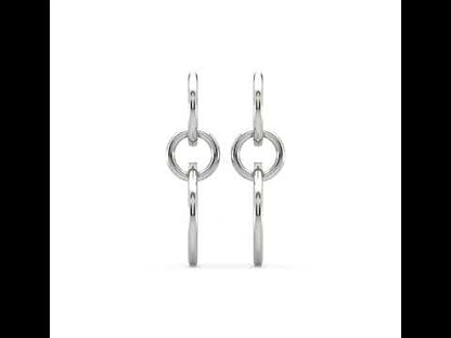 Rebecca Inter-linked Diamond Hoop Earrings