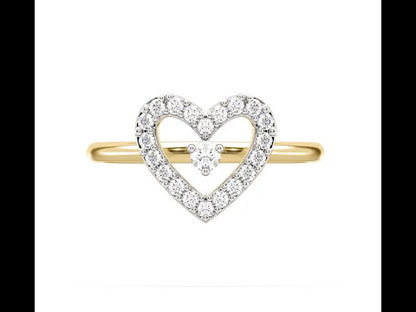 Liana Heart Shaped Diamond Ring