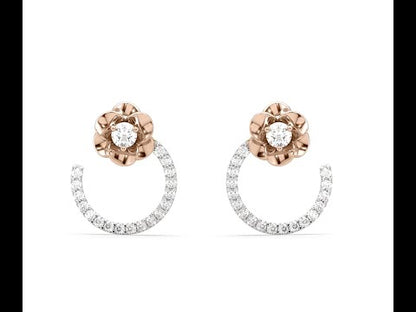 Jenna Flower Diamond Earrings