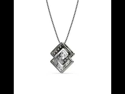 Dyra Geometric Diamond Pendant