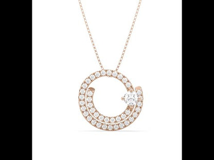 Edna Whirlpool Diamond Pendant