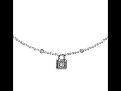 Blaise Diamond Lock Pendant