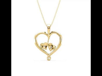 Lyssa Entwined Hearts Pendant