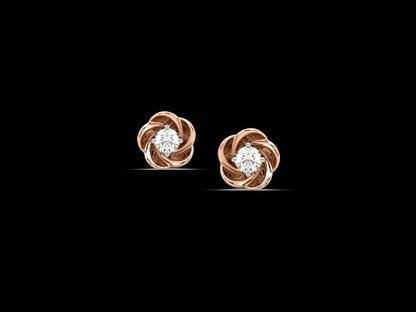 Anastasiya Floral Diamond Studs