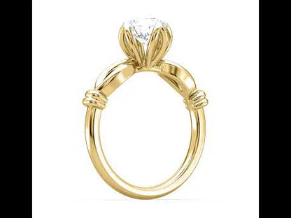 Melody Clover Solitaire Ring