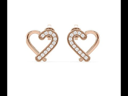 Demi Heart Diamond Earrings