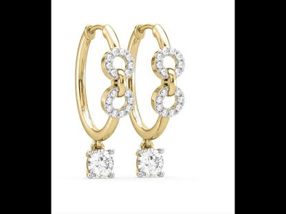 Sonya Diamond Hoop Earrings