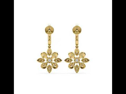 Liv Flower Diamond Earrings