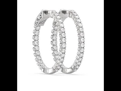 Nepa Diamond Hoop Earrings