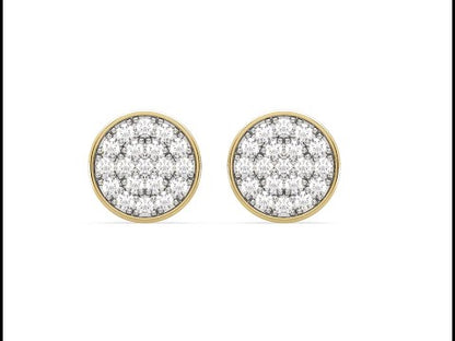 Caitlyn Round Stud Earrings