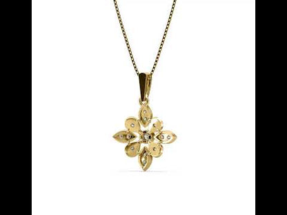 Adrina Flower Diamond Pendant