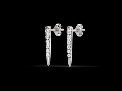 Melanie Spikes Diamond Earrings