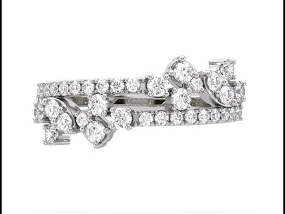 Nina Linear Ornate Diamond Ring