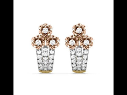 Eileen Flower Diamond Earrings