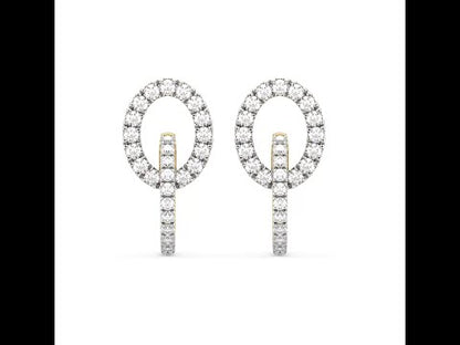 Kelly Diamond Double Hoop Earrings