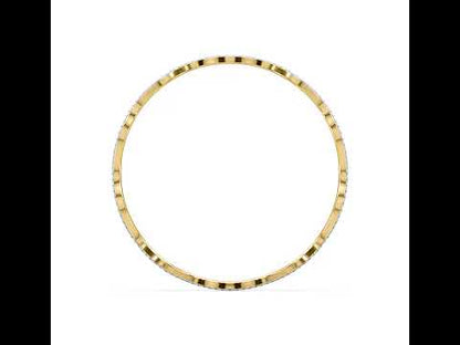 Zeesha Wavy Diamond Bangle