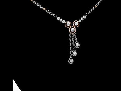 Evie Flower Diamond Necklace