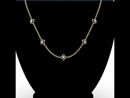 Aimee Clover Diamond Necklace